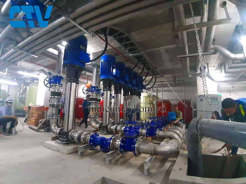 Bảo dưỡng máy bơm trục đứng đa tầg cánh