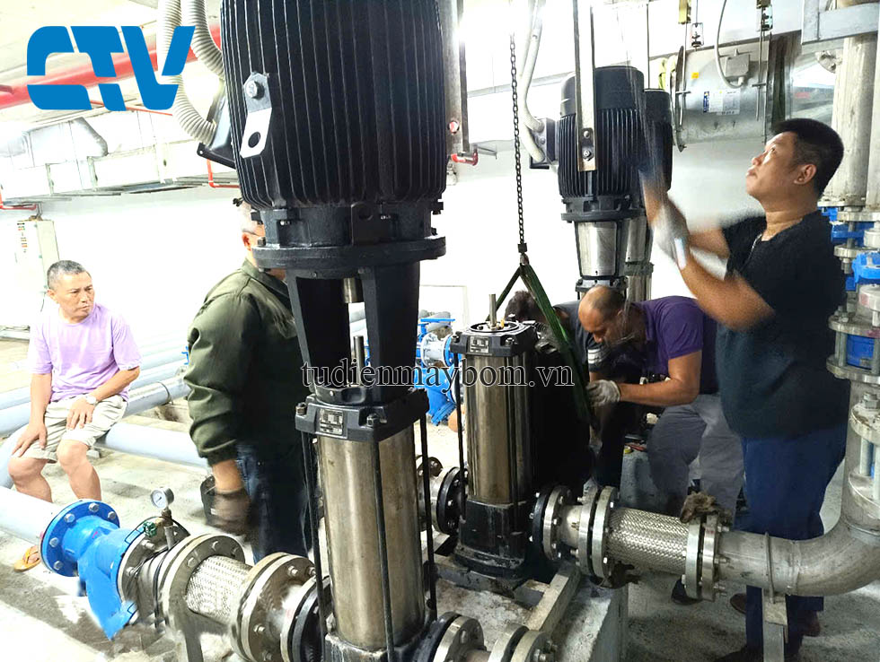 Cường Thịnh Vương sửa chữa máy bơm trục đứng Grundfos uy tín, chuyên nghiệp