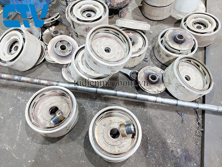 Bộ Ruột Buồng Cánh Bơm Trục Đứng Đa Tầng Cánh Các Hãng