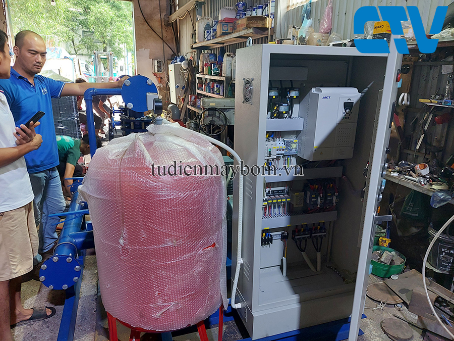Thiết kế, Lắp đặt Tủ điện cho cụm máy bơm tăng áp 37 - 55Kw