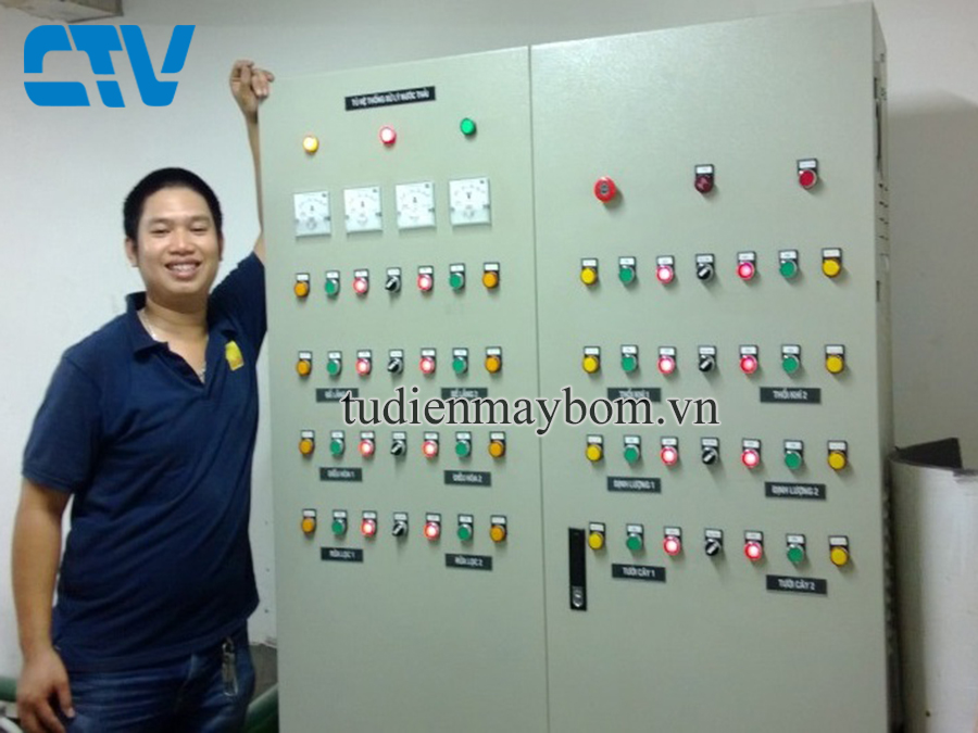 Thiết kế tủ điện điều khiển máy bơm xử lý nước thải