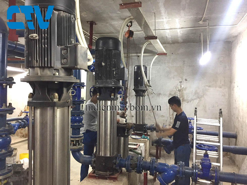 Khắc phục lỗi máy bơm trục đứng không lên nước